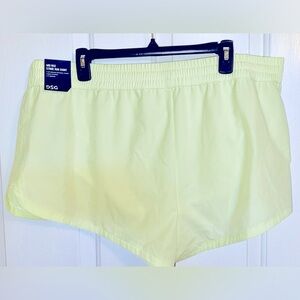 NWT DSG Women's 3” Hyper Citrus Mid-Rise Athletic Shorts